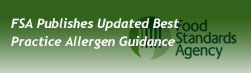 FSA Publishes Updated Best Practice Allergen Guidance