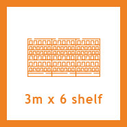 3m x 6 Shelf