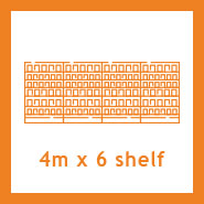 4m x 6 Shelf