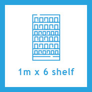 1m x 6 Shelf