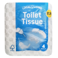 Local Living Toilet Tissue Soft 2 Ply 4's